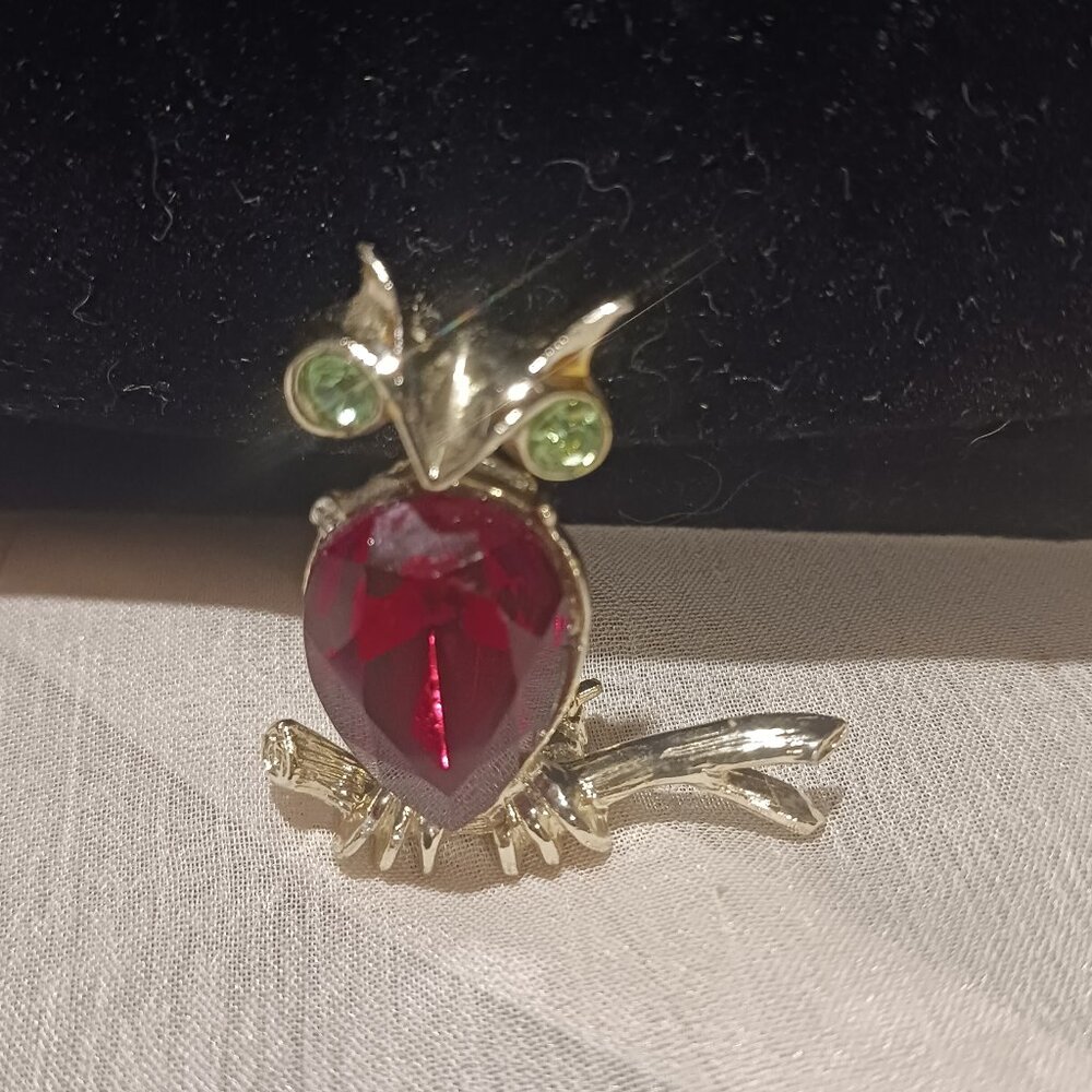 Signed Dodds Owl Brooch